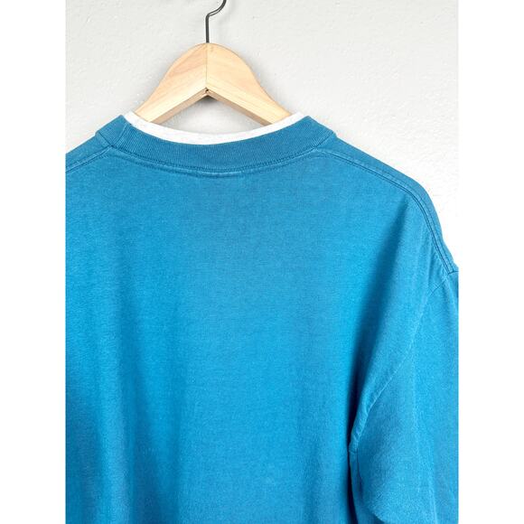 Vintage 90s North Dakota Wolf Cactus Moon Graphic Tee T Shirt Crewneck Top L - Picture 8 of 14